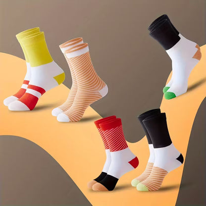 The socks worn - salmon, maki and wasabi patterns